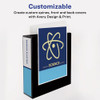 Showcase Economy View Binders with Slant Rings, 3 Rings, 3" Capacity, 11 x 8.5, Black