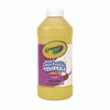 Artista II Washable Tempera Paint, Yellow, 16 oz Bottle