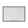 Design Series Deluxe Dry Erase Board, 36" x 24", White Surface, Black Anodized Aluminum Frame