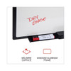 Design Series Deluxe Dry Erase Board, 36" x 24", White Surface, Black Anodized Aluminum Frame