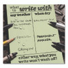 All-Weather Wire-O Notebook, 1-Subject, Universal: Narrow Rule and Quadrille Rule, Dark Green Cover, (32) 7 x 4.63 Sheets