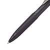 207 Plus+ Gel Pen, Retractable, Micro 0.5 mm, Black Ink, Black Barrel, Dozen