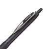 207 Plus+ Gel Pen, Retractable, Micro 0.5 mm, Black Ink, Black Barrel, Dozen