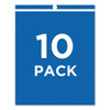 Job Ticket Holders, Heavy Gauge Vinyl, 9 x 12, Clear, 10/Pack