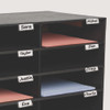 File Classroom Literature Organizer, 15 Sections, Letter Size, 32 x 13 x 17, Black