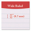 Filler Paper, Side: 3-Hole Punched, Wide/Legal Rule, 150/Pack