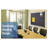 Prestige Plus Magnetic Fabric Bulletin Boards, 36" x 24", Gray Surface, Satin Aluminum Frame