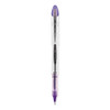 VISION ELITE Hybrid Gel Pen, Stick, Bold 0.8 mm, Violet Ink, White/Violet/Clear Barrel