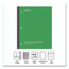 Wireless One-Subject Notebook, Quadrille Rule, Green Cover, (80) 11 x 8.5 Sheets