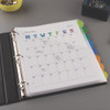 Insertable Style Edge Tab Plastic 1-Pocket Dividers, 8-Tab, 11.25 x 9.25, Translucent, 1 Set