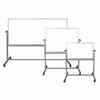 Mobile Magnetic Whiteboard, 72" x 40", White Surface, Silver Aluminum Frame