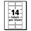 Removable Multi-Use Labels, Inkjet/Laser Printers, 0.75 x 1.5, White, 14/Sheet, 36 Sheets/Pack, (5430)