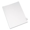 Preprinted Legal Exhibit Side Tab Index Dividers, Allstate Style, 26-Tab, X, 11 x 8.5, White, 25/Pack