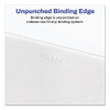 Preprinted Legal Exhibit Side Tab Index Dividers, Allstate Style, 26-Tab, X, 11 x 8.5, White, 25/Pack