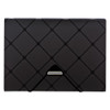 Poly Expanding File, 1.5" Expansion, 13 Sections, Cord/Hook Closure, 1/12-Cut Tabs, Letter Size, Black