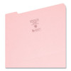 Reinforced Top Tab Colored File Folders, 1/3-Cut Tabs: Assorted, Legal Size, 0.75" Expansion, Pink, 100/Box