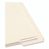 Heavyweight Manila End Tab Folders, 9" High Front, 1/3-Cut Tabs: Top, Letter Size, 0.75" Expansion, Manila, 100/Box
