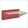 Large File Blueprint Pivot Wall Rack, Assorted Document Sizes Accommodated, 11" x 15.8" x 23.9", Red