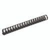 Plastic Comb Bindings, 1 1/4" Diameter, 200 Sheet Capacity, Black, 50/Pack