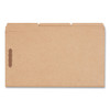 Reinforced Top Tab Fastener Folders, 0.75" Expansion, 2 Fasteners, Legal Size, Brown Kraft Exterior, 50/Box