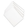 Preprinted Legal Exhibit Side Tab Index Dividers, Allstate Style, 26-Tab, V, 11 x 8.5, White, 25/Pack