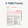 4-Part 1099-NEC Tax Form Kit with Security Envelopes and Tax Forms Helper, 2024, 8.5 x 3.66, 3 Forms/Sheet, 15 Forms Total