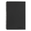 Wirebound Business Notebook, 1-Subject, Wide/Legal Rule, Black Linen Cover, (80) 8 x 5 Sheets