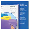 Clear Permanent File Folder Labels with Sure Feed Technology, 0.66 x 3.44, Clear, 30/Sheet, 15 Sheets/Pack