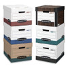 STOR/FILE Medium-Duty 100% Recycled Storage Boxes, Letter/Legal Files, 12" x 16.25" x 10.5", Kraft, 20/Carton