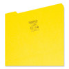 Colored File Folders, 1/3-Cut Tabs: Assorted, Legal Size, 0.75" Expansion, Yellow, 100/Box