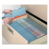 Six-Section Pressboard Top Tab Classification Folders, Six SafeSHIELD Fasteners, 2 Dividers, Letter Size, Blue, 10/Box