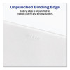 Preprinted Legal Exhibit Side Tab Index Dividers, Allstate Style, 10-Tab, 5, 11 x 8.5, White, 25/Pack