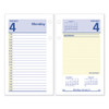 QuickNotes Desk Calendar Refill, 3.5 x 6, White/Yellow/Blue Sheets, 12-Month (Jan to Dec): 2025
