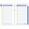 QuickNotes Desk Calendar Refill, 3.5 x 6, White/Yellow/Blue Sheets, 12-Month (Jan to Dec): 2025