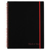 Flexible Cover Twinwire Notebooks, SCRIBZEE Compatible, 1-Subject, Wide/Legal Rule, Black/Red Cover, (70) 11 x 8.5 Sheets