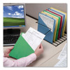 File Jackets, Letter Size, Green, 25/Pack