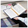 Six-Section Pressboard Top Tab Classification Folders, Six SafeSHIELD Fasteners, 2 Dividers, Letter Size, Dark Blue, 10/Box