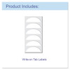 Expanding Files, 1.63" Expansion, 7 Sections, Cord/Hook Closure, 1/6-Cut Tabs, Letter Size, Blue