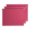 Colored Hanging File Folders with ProTab Kit, Letter Size, 1/3-Cut, Red