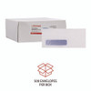 Open-Side Security Tint Business Envelope, 1 Window, #10, Commercial Flap, Gummed Closure, 4.13 x 9.5, White, 500/Box