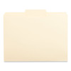 Top Tab File Folders, 1/3-Cut Tabs: Center Position, Letter Size, 0.75" Expansion, Manila, 100/Box