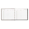 Hardcover Visitor Register Book, Black Cover, 9.78 x 8.5 Sheets, 128 Sheets/Book