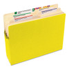 Colored File Pockets, 1.75" Expansion, Letter Size, Yellow