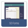 Multipart Purchase Order Pad, Two-Part Carbonless, 8.38 x 10.19, 50 Forms Total