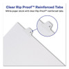 Preprinted Legal Exhibit Side Tab Index Dividers, Allstate Style, 10-Tab, 11, 11 x 8.5, White, 25/Pack