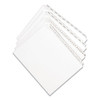Preprinted Legal Exhibit Side Tab Index Dividers, Allstate Style, 10-Tab, 11, 11 x 8.5, White, 25/Pack