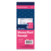 Receipt Book, Three-Part Carbonless, 2.75 x 7.19, 50 Forms Total
