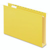 Extra Capacity Reinforced Hanging File Folders with Box Bottom, 2" Capacity, Legal Size, 1/5-Cut Tabs, Yellow, 25/Box Extra Capacity Reinforced Hanging File Folders with Box Bottom, 2" Capacity, Legal Size, 1/5-Cut Tabs, Yellow, 25/Box