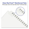 Preprinted Legal Exhibit Side Tab Index Dividers, Avery Style, 26-Tab, 26 to 50, 11 x 8.5, White, 1 Set