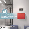 Large Size Steel Multi-Purpose Secure Drop Box, 12 x 3 x 10, Red